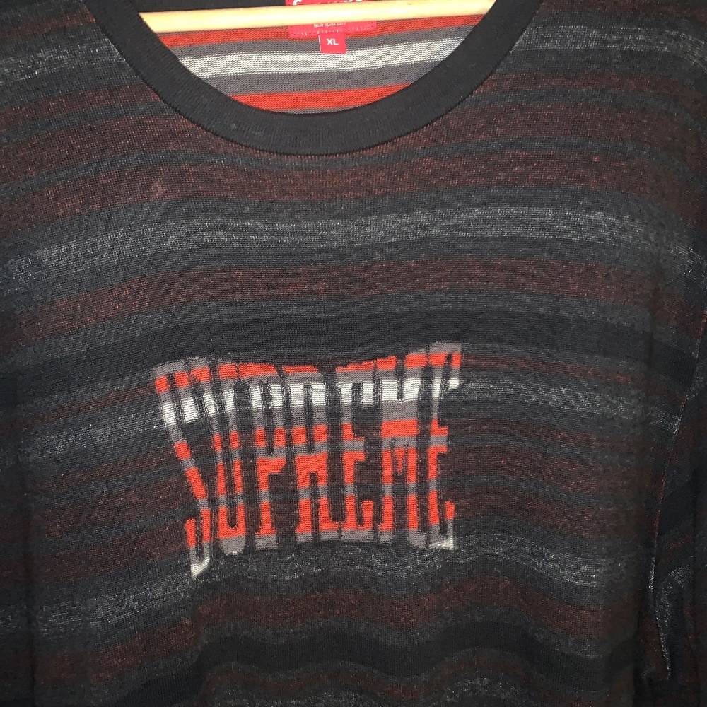 Supreme Striped T-shirt XL barely worn